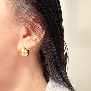 Chic Gold Plated Earrings